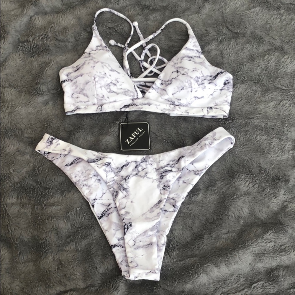 NWT Marble Pattern Suit